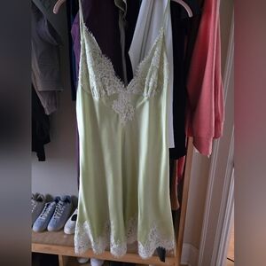 100% Silk Lace Trim Slip Christine Gazebo Chemise